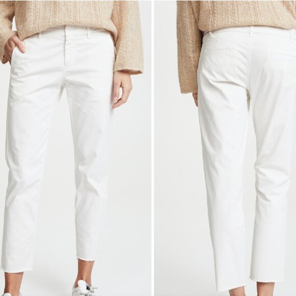 Nili Lotan Cotton Linen Ankle Chino Twill Pants 4